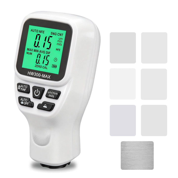 Digitales Lackmessgerät Auto, 0-2000 µm Lackdickenmessgerät für Auto, Einheitenumrechnung (Mikron, M