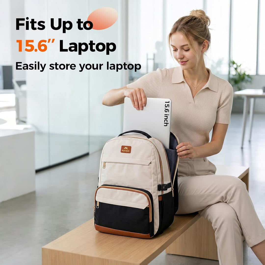 MATEIN HER Rucksack Damen Gross, Laptop Rucksack Damen, Tagesrucksäcke | Damen Rucksack mit Grossem