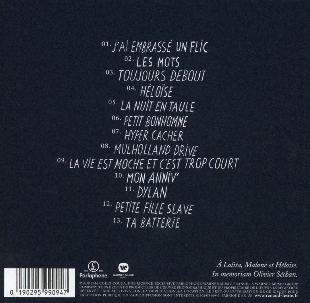 Renaud, Audio-CD
