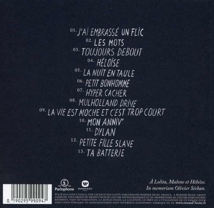 Renaud, Audio-CD