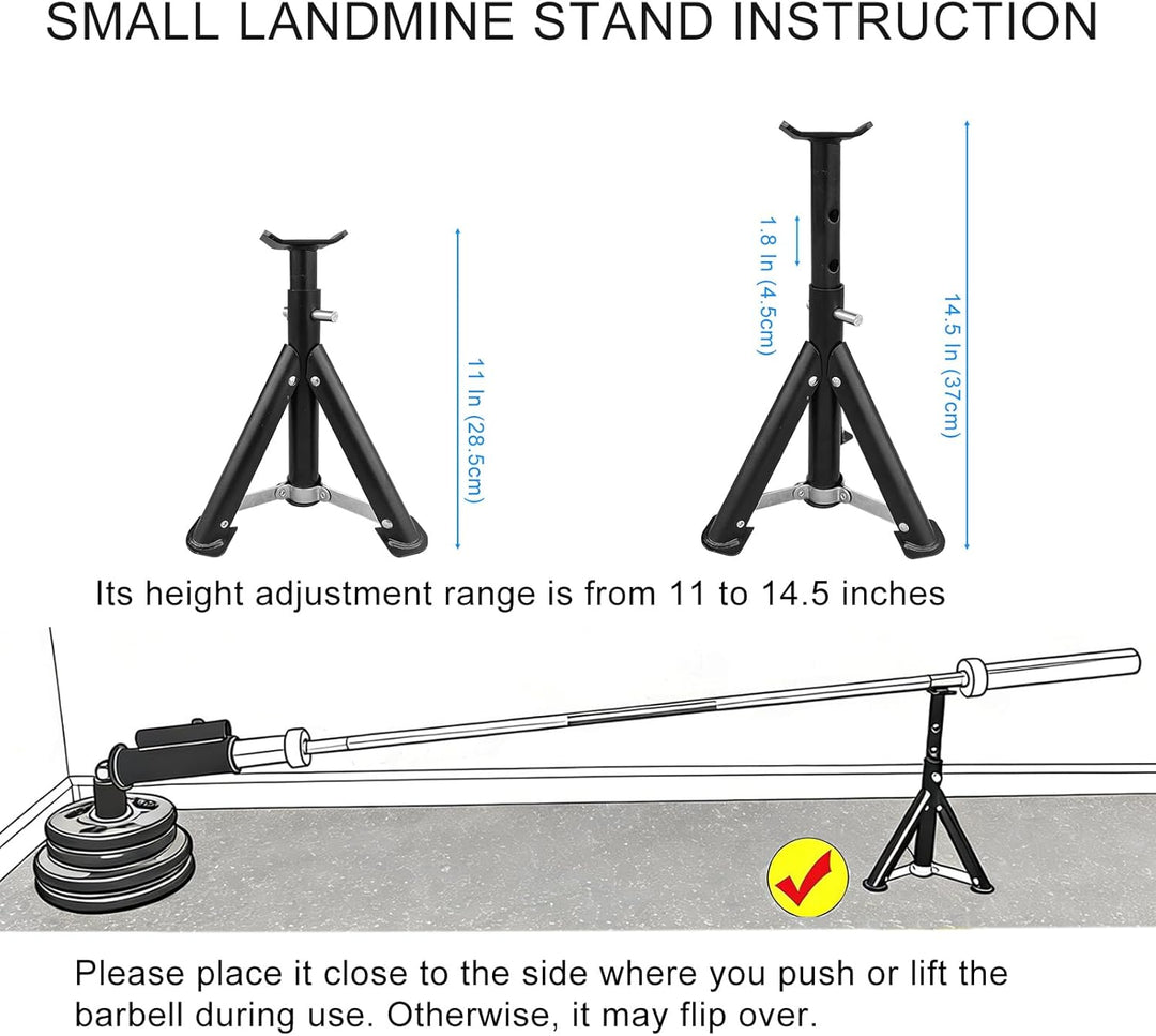 KORIKAHM Viking Press Landmine Griff für 5,1 cm olympische Langhantel, T-Bar Row Attachment Core Str
