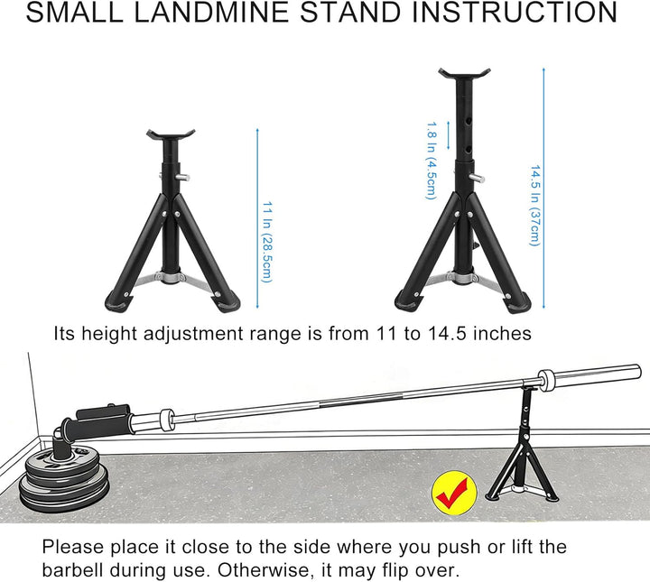 KORIKAHM Viking Press Landmine Griff für 5,1 cm olympische Langhantel, T-Bar Row Attachment Core Str