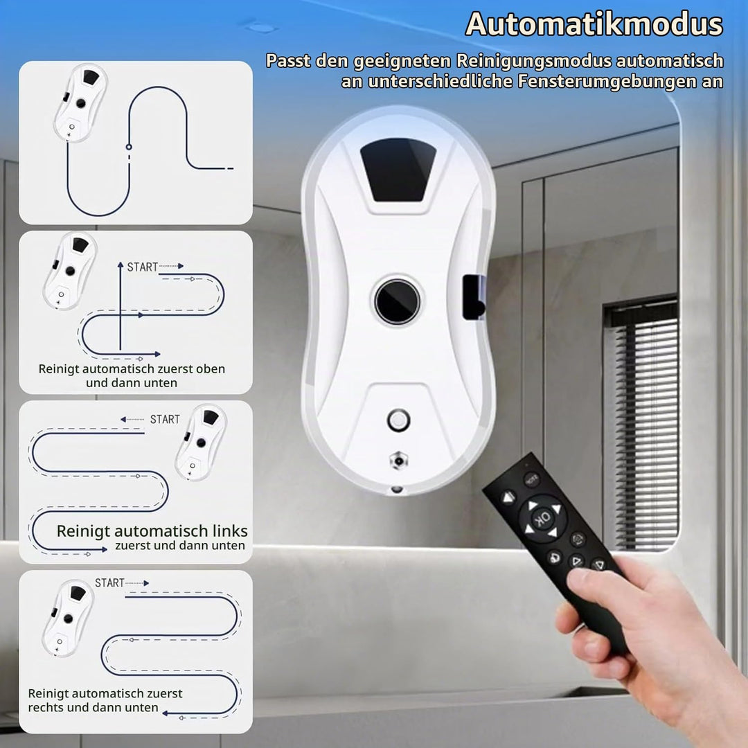 Osmo RoboClean Fensterputzroboter - Sprühfunktion &amp; starke Saugkraft