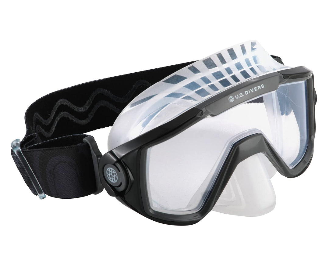 US Divers | Schnorchelmaske Avila für Erwachsene L BLACK DARK GREY, L BLACK DARK GREY