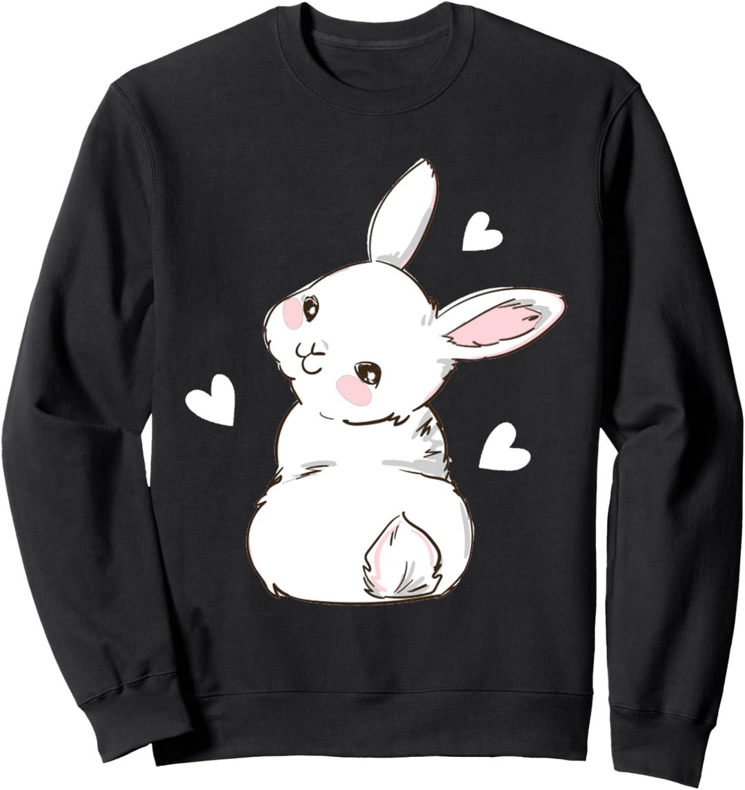 Netter Hase zartes Kaninchen Kawaii Tier Anime Sweatshirt