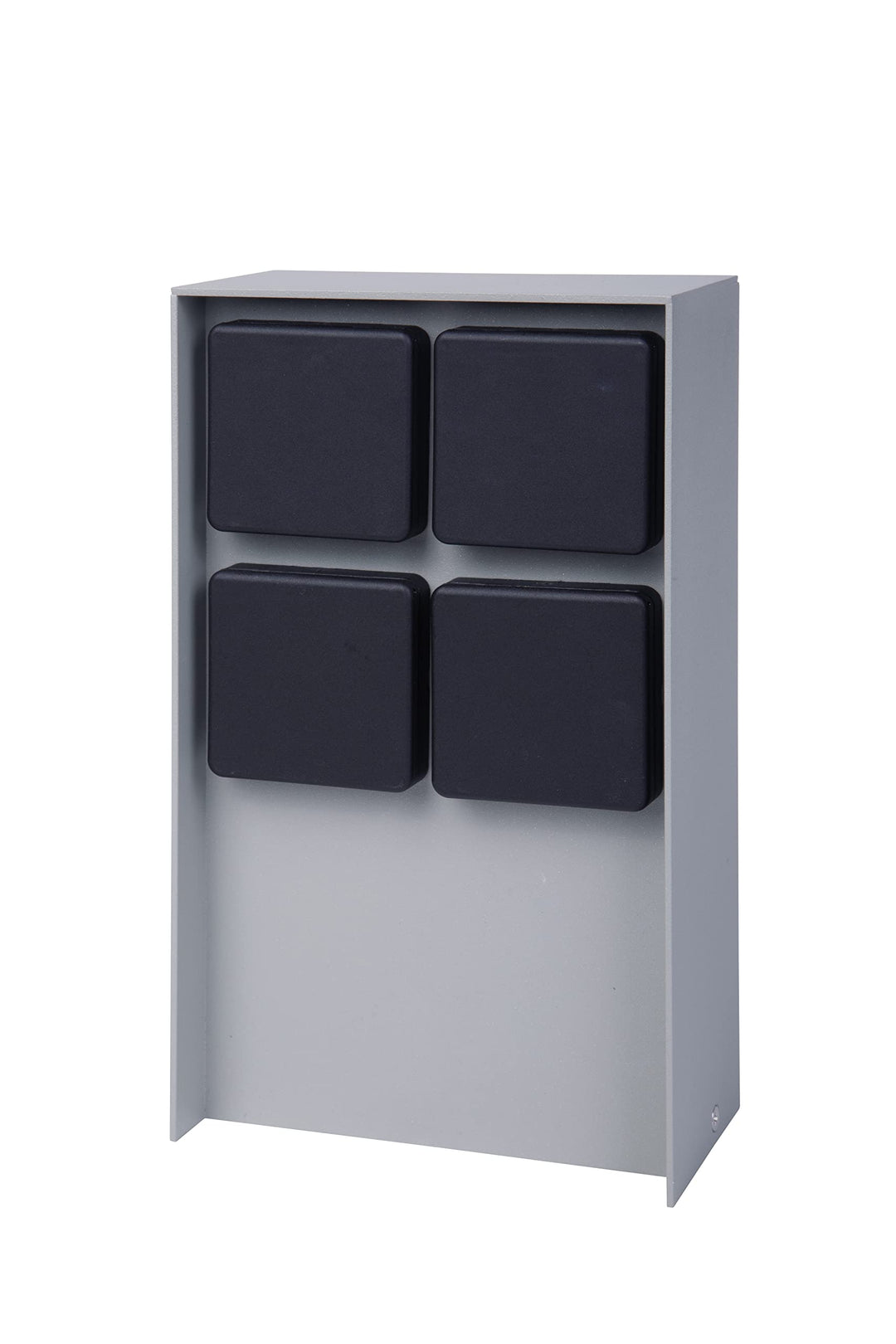 Bold 19578 Abano Aussen-Steckdose-Garten (Steckdosen-Säule) mit 4-Fach Stecker in Hellgrau (IP44 Out