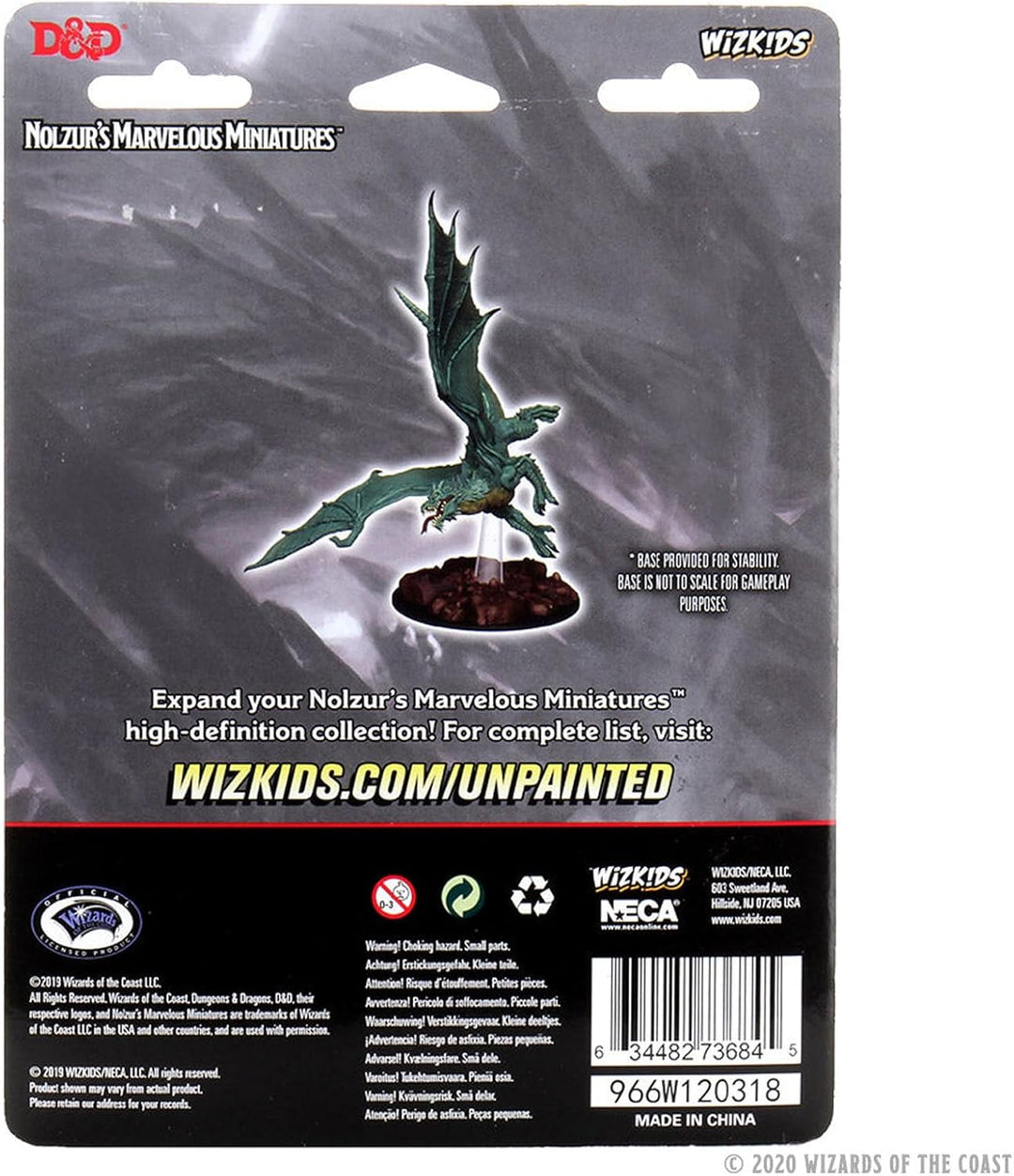 D&D Nolzur's Marvelous Miniatures - Young Green Dragon (6 Units)