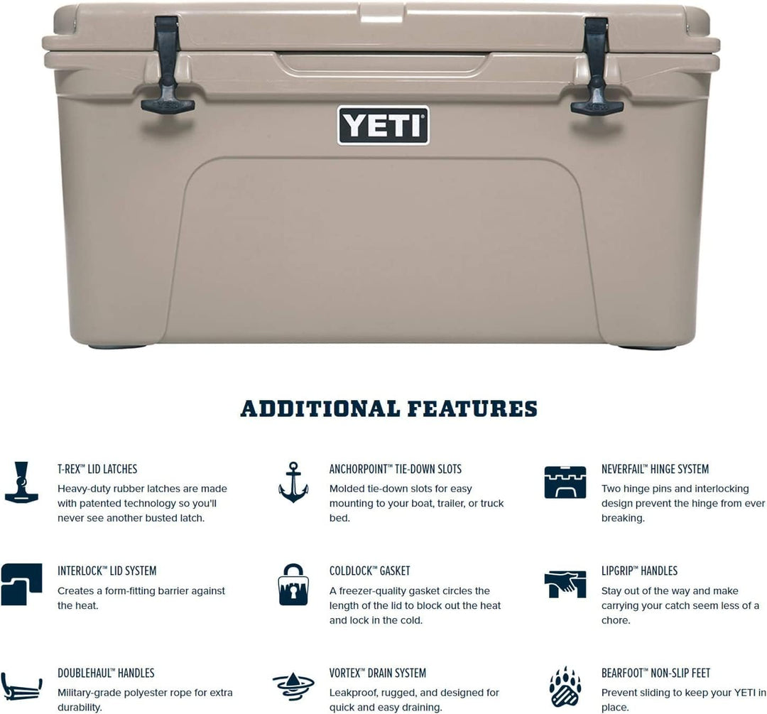 YETI Tundra Hardcooler, 65 Tan, Tan