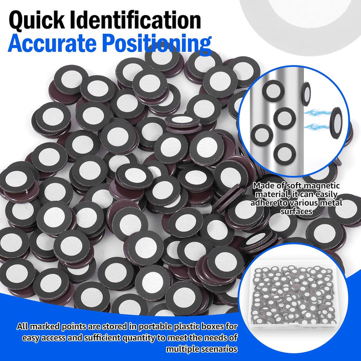 200/400 Stück 3D Scanner Marker Magnetisch,Magnetisches 3D Scanner,Innen 6,0 mm,Aussen 10 mm,Trackin