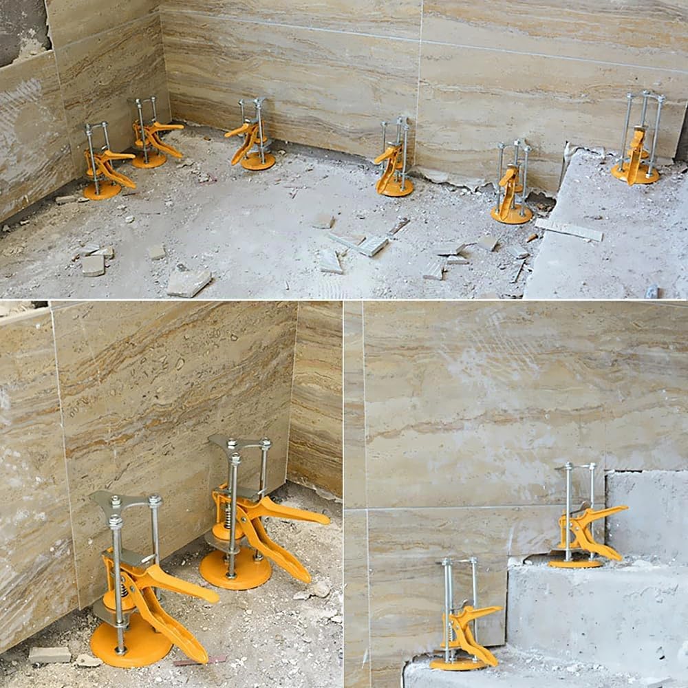 Geoyien Höhenversteller für Fliesen, Präzisions-Locator, Handheld Jack, robust und langlebig, geeign