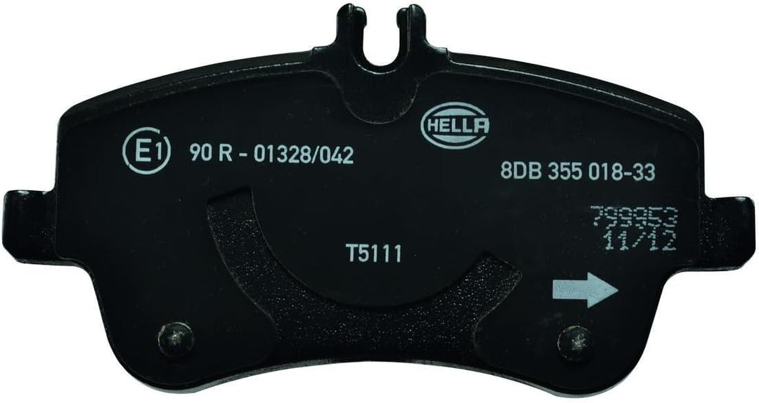 HELLA PAGID 8DB 355 018-331 Bremsbelagsatz - T5111 - Dicke/Stärke: 19.8mm - Bremssystem: Lucas - für