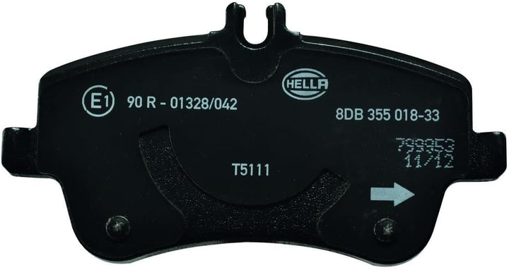 HELLA PAGID 8DB 355 018-331 Bremsbelagsatz - T5111 - Dicke/Stärke: 19.8mm - Bremssystem: Lucas - für