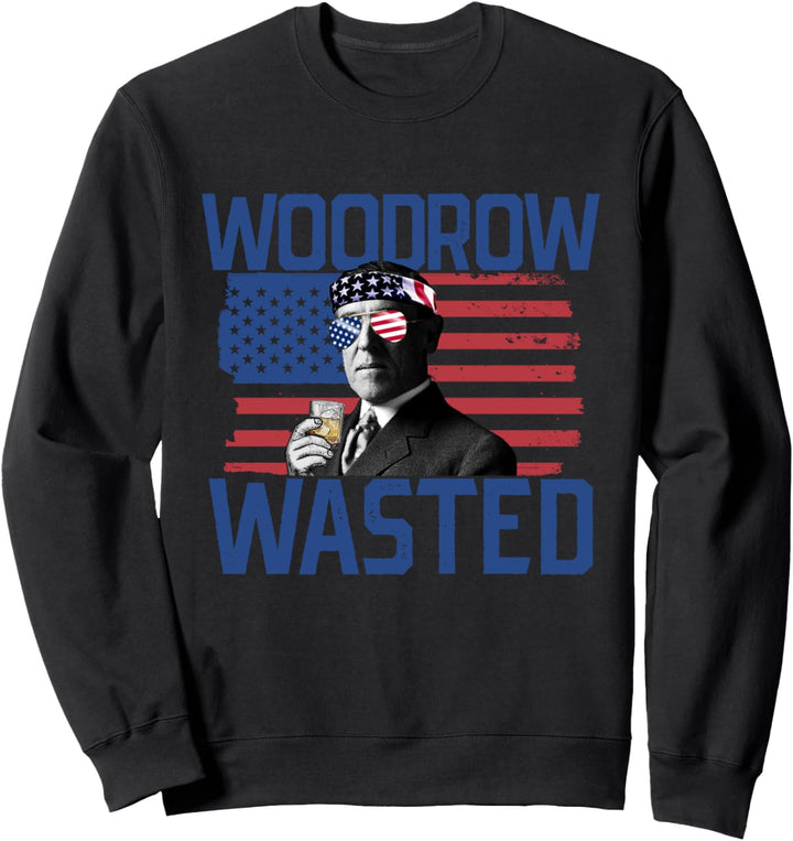 Woodrow verschwendet 4. Juli trinkt Präsident Wilson Sweatshirt