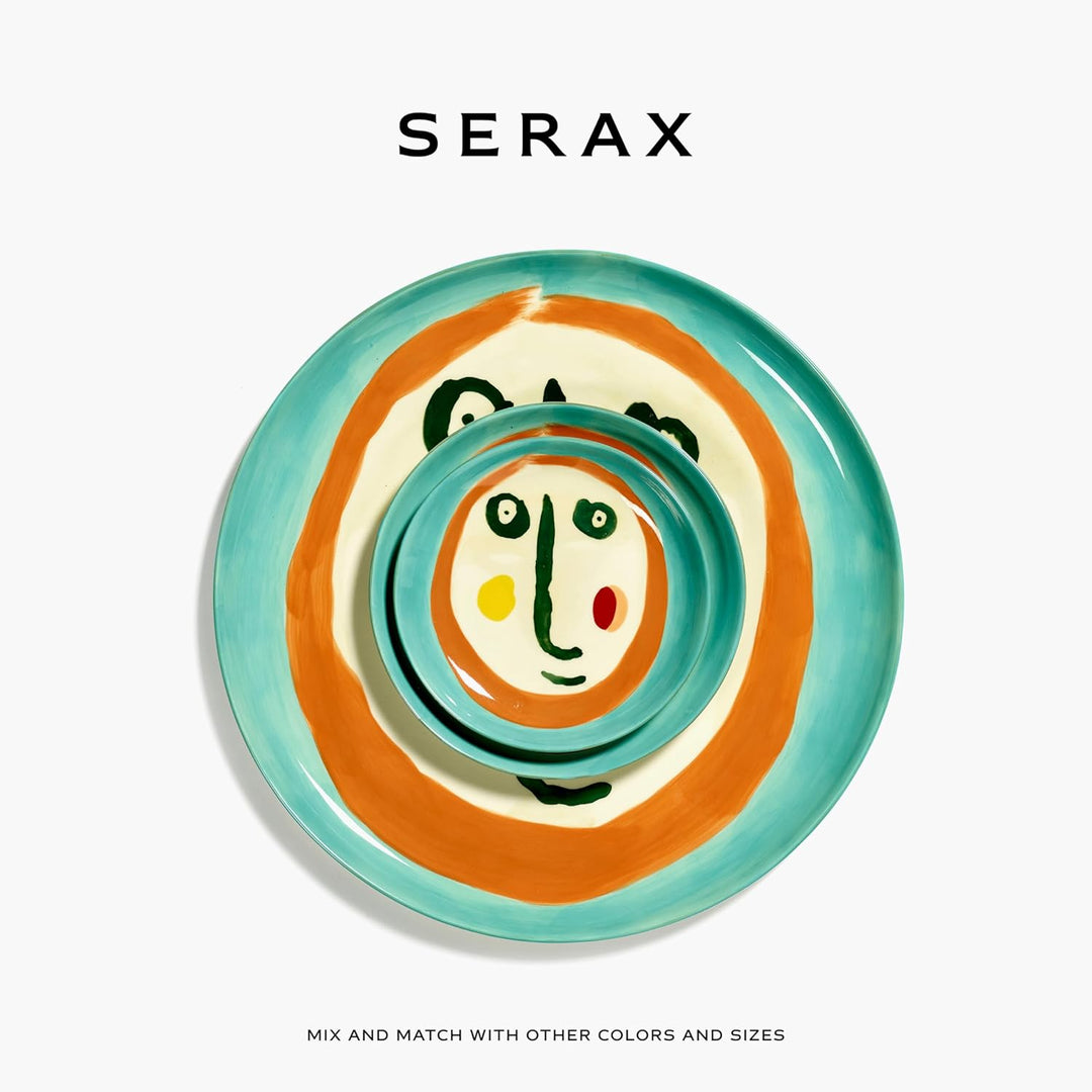 Serax Feast Servierteller diam. 35 cm. face 2 Blau mit Gesicht 1, Blau mit Gesicht 1