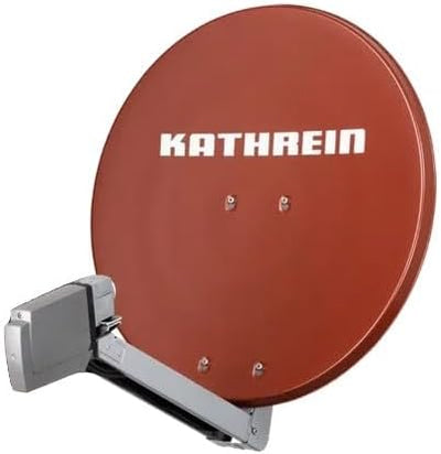 HD Sat Anlage von Kathrein für 4 Anschlüsse mit Kathrein CAS 80 (75cm) in rot Quad LNB - Für HDTV 10