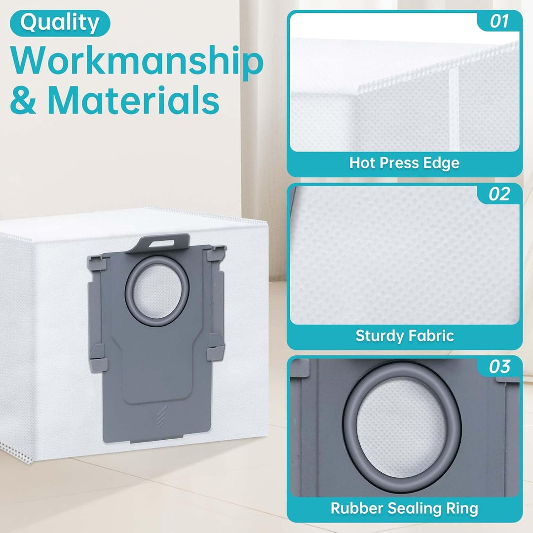 29 Stück Zubehörset Ersatz Kompatibel für Roborock S8 MaxV Ultra Saugroboter, 2 Hauptbürste, 4 Filte