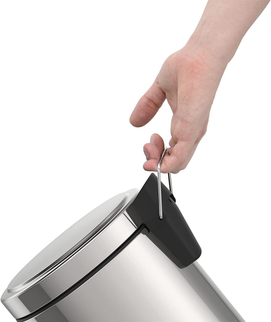 Tretmülleimer Edelstahl, 5 l 5 Liter, 5 Liter