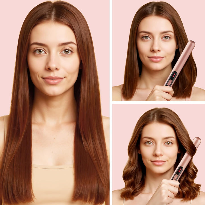 JAETON Mini Glätteisen Haarglätter für Kurze Haare,Reise Glätteisen Klein,Duale Spannungsversorgung,