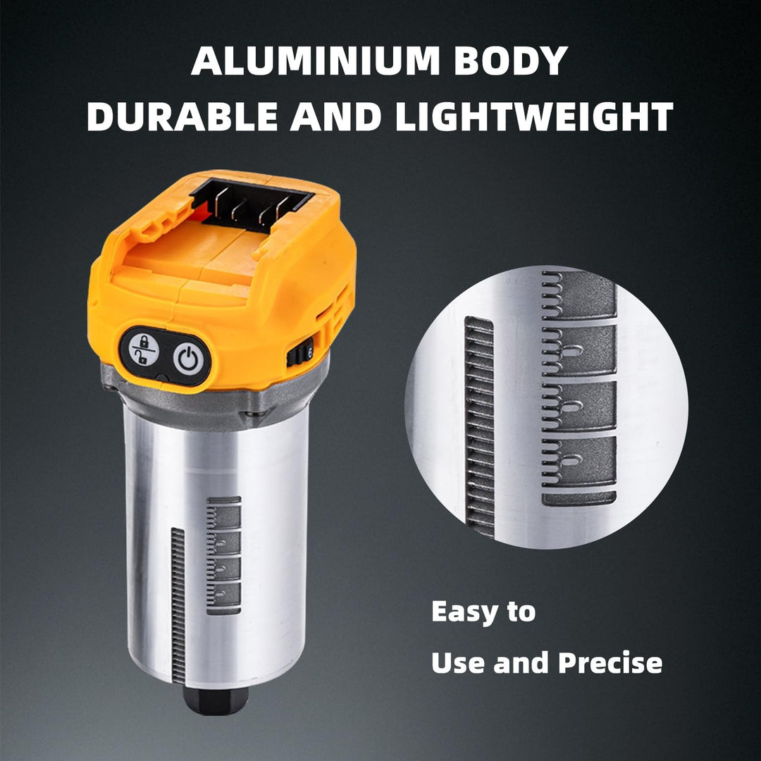 TOPWAY Bürstenloser kabelloser Handfräser für Holzschneider, 18 V, kompatibel mit DEWA.. DCB184 Akku