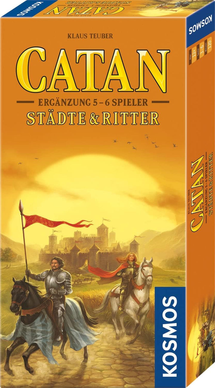 KOSMOS 682743 Catan - Städte und Ritter Ergänzung für 5-6 Personen, Ergänzung zur Catan Erweiterung