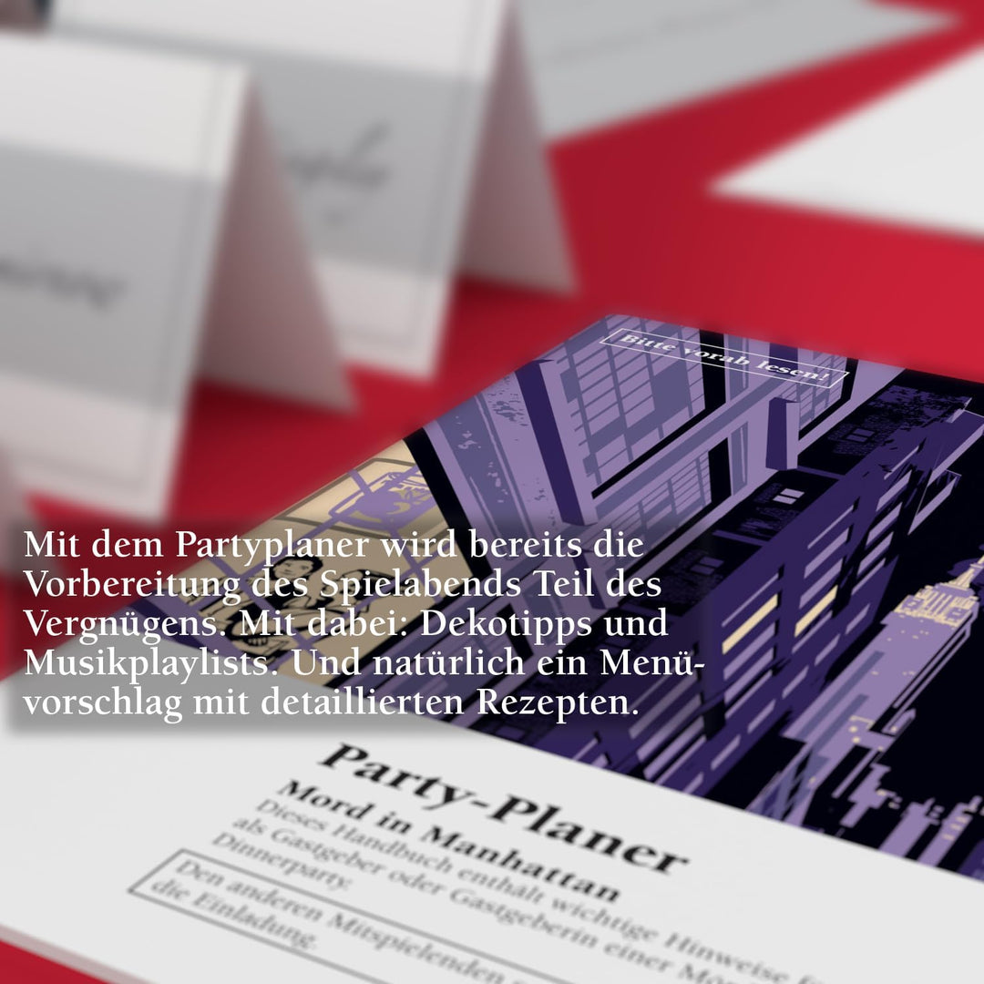 Blaubart Mörderische Dinnerparty Nr. 15 – Mord in Manhattan - Krimidinner für zuhause 4 bis 6 Person
