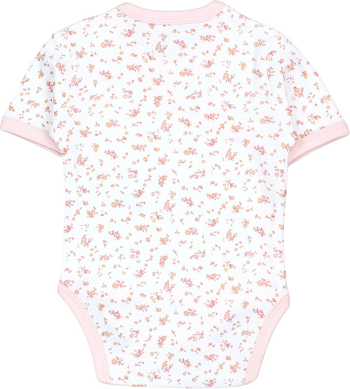 TupTam Baby Body Mädchen 5er Set – Kurzarm Wickelbody aus Baumwolle mit Print, Atmungsaktiv und Haut