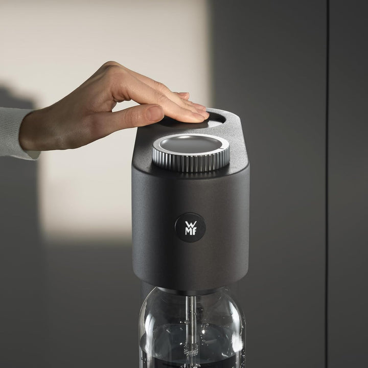 WMF Element One Wassersprudler – vollautomatische Edelstahl Sprudelmaschine mit 3 Graden, platzspare