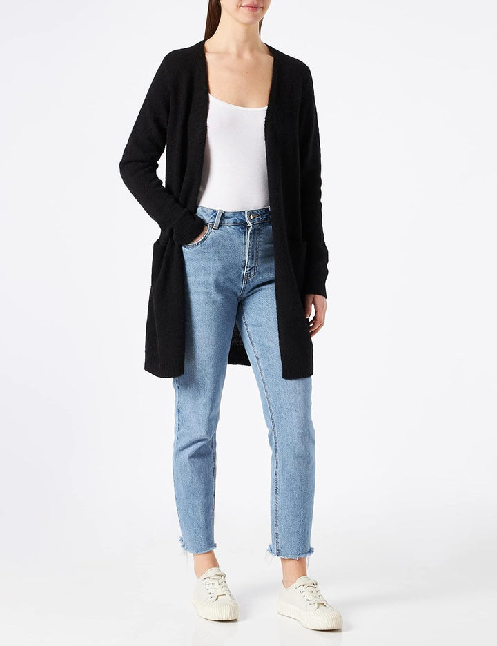 Cream Strickjacke KaitlynCR M Pitch Black, M Pitch Black
