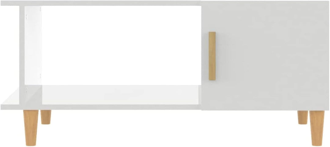 Tidyard Couchtisch Modernes Design Beistelltisch mit Fach und Ablage Wohnzimmertisch Kaffeetisch Sof