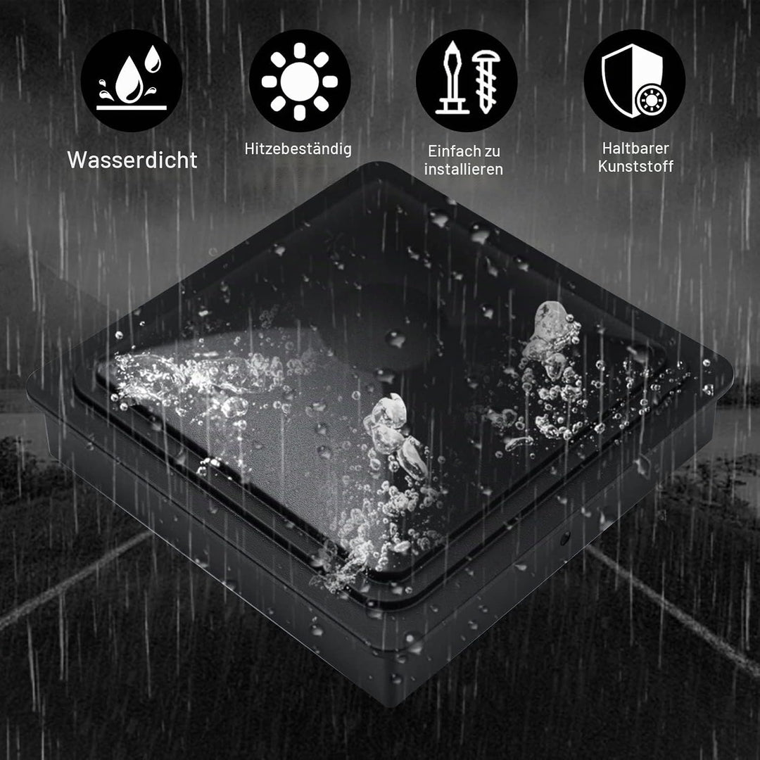 20 Stück Zaunkappen 90x90mm Pfostenkappen wasserdicht Rohrkappen aus hochwertigem Kunststoff,Pyramid