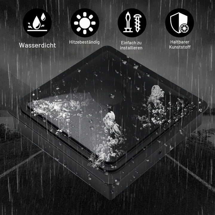 20 Stück Zaunkappen 90x90mm Pfostenkappen wasserdicht Rohrkappen aus hochwertigem Kunststoff,Pyramid