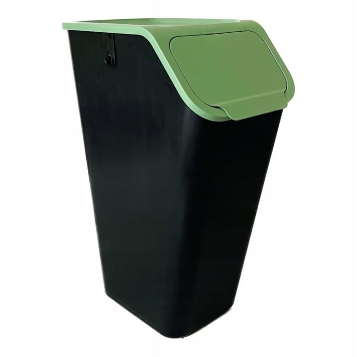 Go Practic 2-er Mülleimer-Set Küche Mülltrennsystem 2x Mülleimer 35l mit Deckel und 2-Pack Bioaktivk