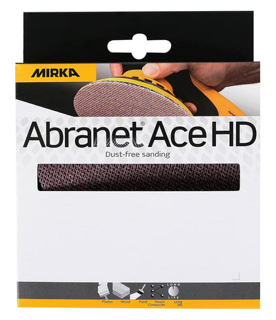 Mirka Abranet Ace HD Netz Schleifscheiben Ø 150mm Klett/Korn P40 / 5 Stk / AH24100540 & Abranet Ace