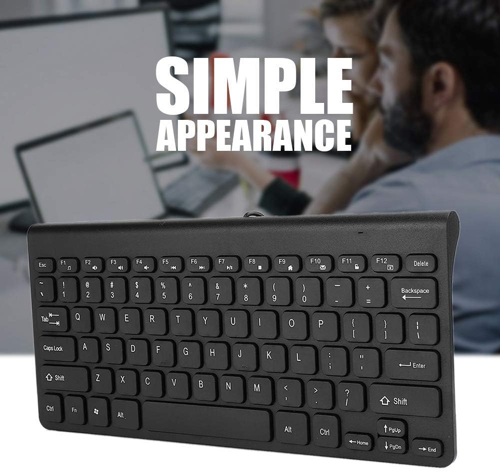 K168 Tastatur Maus Set,Kabelgebundene Tastatur Maus Set,Amerikanisches QWERTY Layout,Runde Tastenkap
