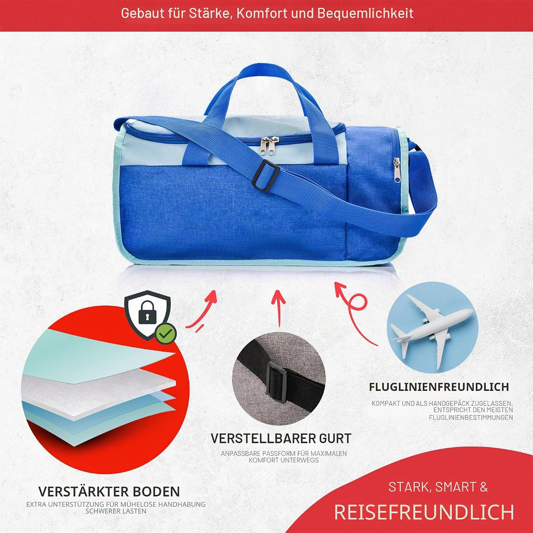 meteor 20 40 L Sporttasche - Kinder Badetasche Herren schwimmtasche Schultertaschen Reisetasche Urla