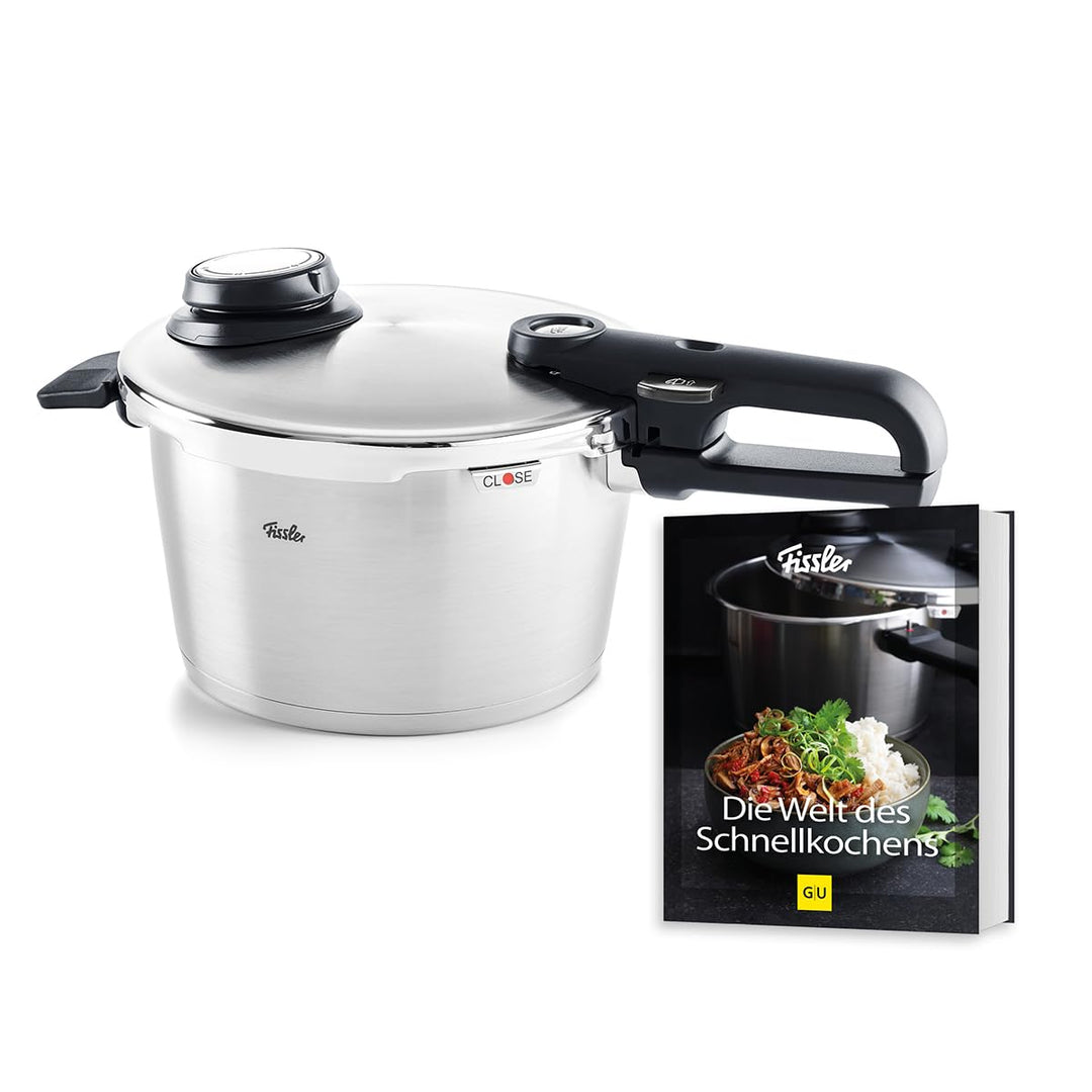 Fissler Vitavit Premium / Schnellkochtopf-Set (4,5 L, Ø 22 cm) + Gratis Dämpf-Einsatz & Schnellkocht
