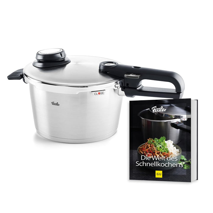 Fissler Vitavit Premium / Schnellkochtopf-Set (4,5 L, Ø 22 cm) + Gratis Dämpf-Einsatz & Schnellkocht