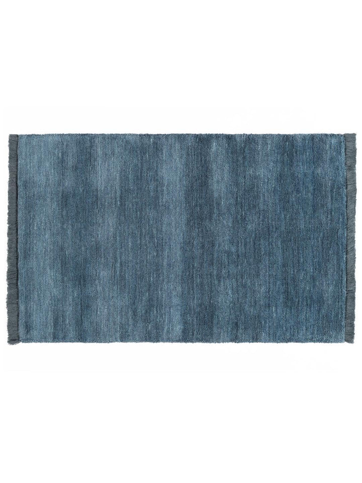 RugVista Handloom Fringes Fussmatte - Dunkeltürkis 60x90 60 x 90 cm (Rechteckig) Dunkel Teal, 60 x 9