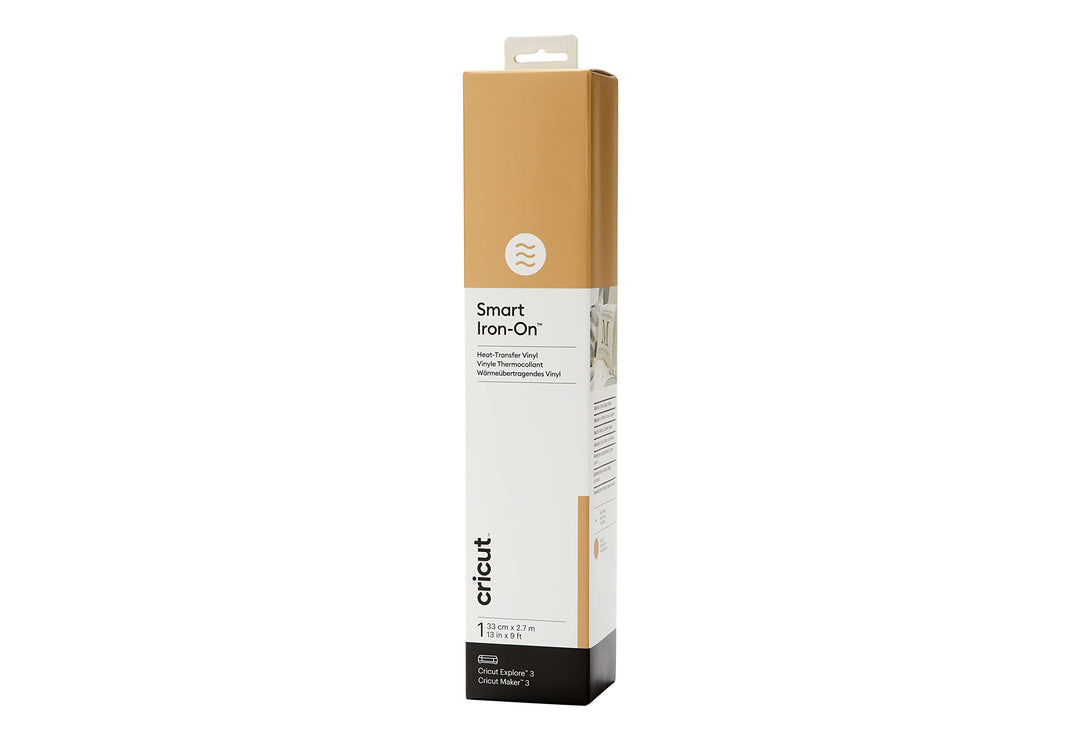 Cricut Smart Bonbon-On | Gold | 2,7 m (9ft) | Wärmeübertragung Vinyl (HTV) | Zur Verwendung mit Cric