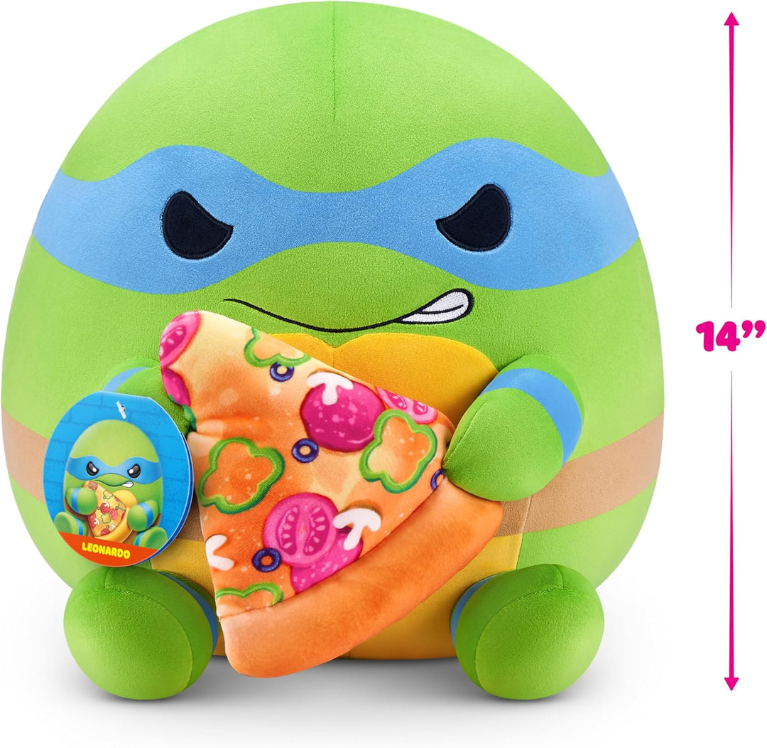 Snackles Teenage Mutant Ninja Turtles Edition von ZURU, 35 cm, Plüsch, flauschig-weiches, 35 cm gros