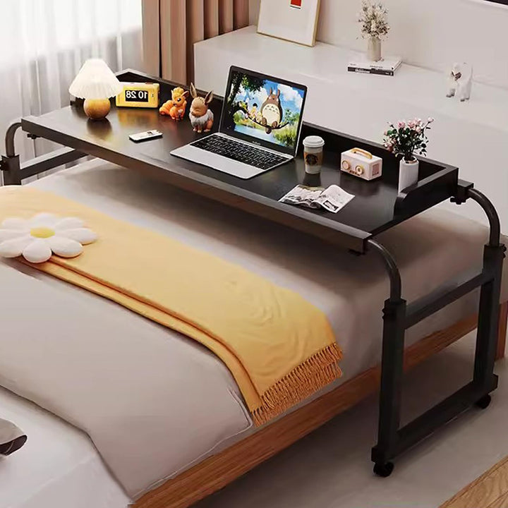 GXQFC Über-Betttisch auf 4 Rollen, Mobiler Schreibtisch Pflegetisch Höhenverstellbar 65-95CM/Breiten