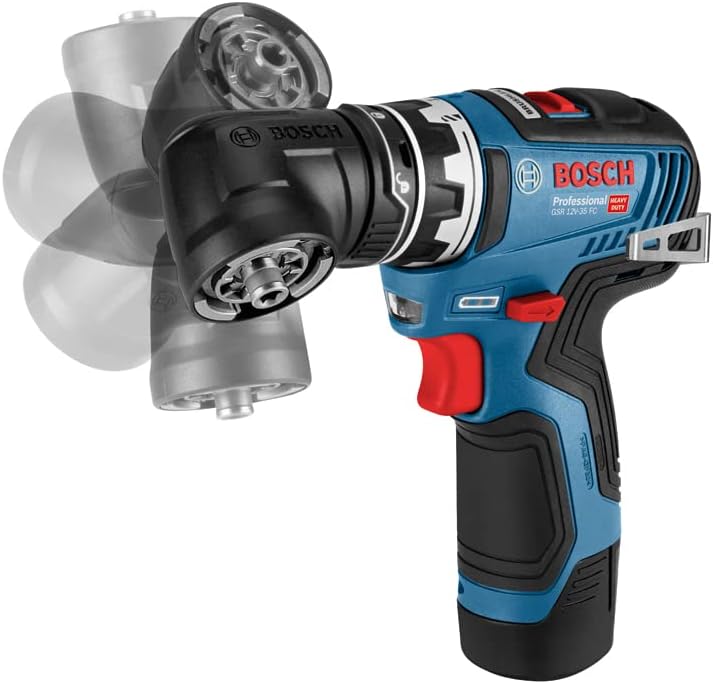 Bosch Professional 12V System Akku Bohrschrauber GSR 12V-35 FC - FlexiClick System (inkl. 4 x Aufsat