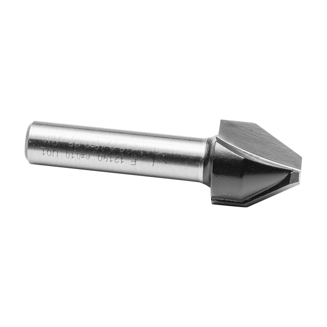ENT 12190 Schriftenfräser HW, Schaft (S) 8 mm, Durchmesser (D) 4,5 mm, NL 15,1 mm, E 60°, SL 32 mm,