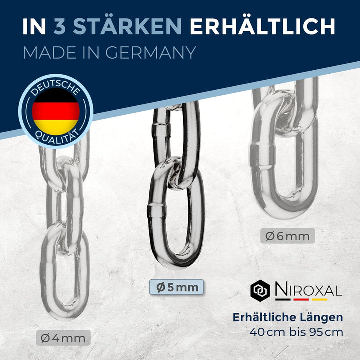 rostfreie Kombikette für Hunde - das ORIGINAL mit Zugstop - Edelstahl Hundekette Kettenhalsband kurz
