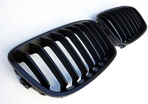 Kühler- Sport- Front- Rippen- Grill Schwarz Matt Eintragungsfrei Set