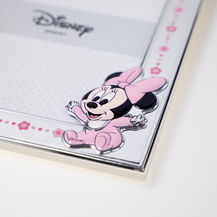 VALENTI & CO. Disney Baby - Minnie - Bilderrahmen in Silber für Kinder, Geschenkidee für Taufe, Gebu