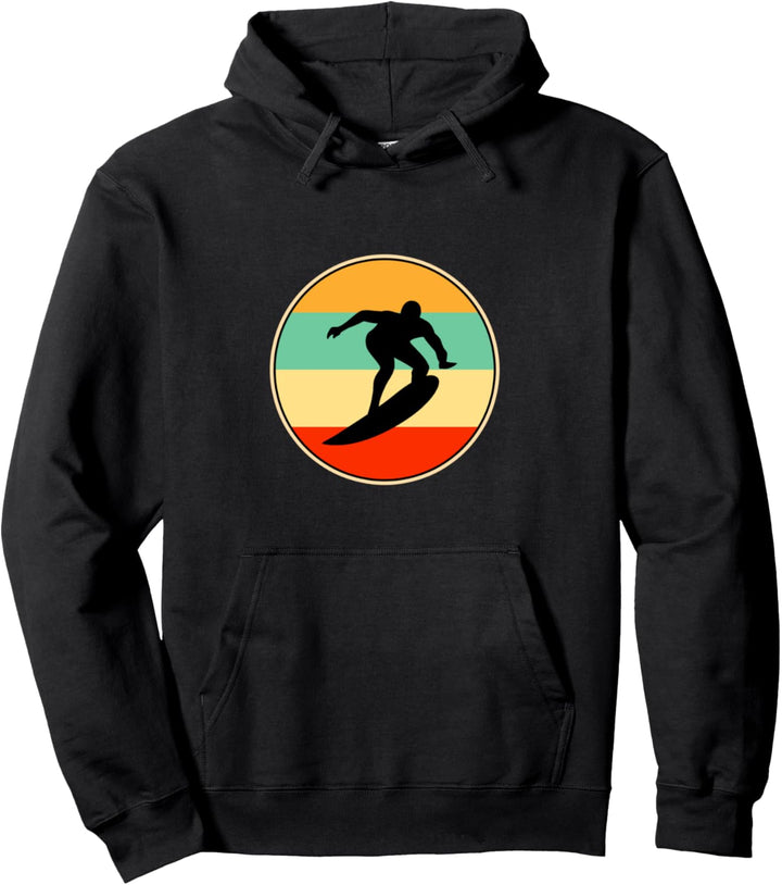 Lustige Surfen Retro Geschenk für Männer Frauen Pullover Hoodie