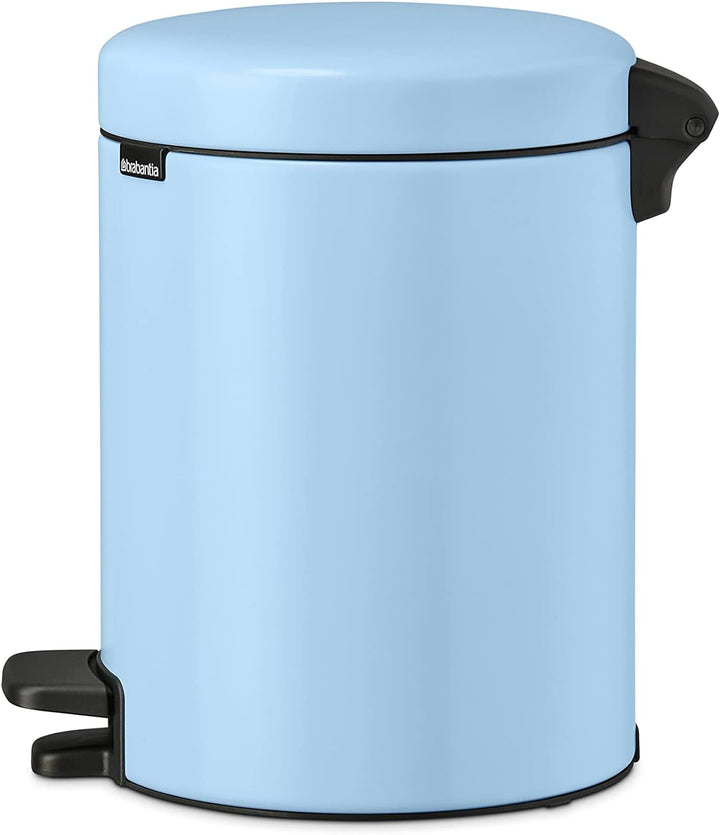 Brabantia - NewIcon Treteimer 5L - Kleiner Abfalleimer für Bad oder Toilette - Sanft Schliessender D