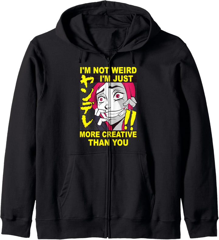 Creative Girl - Just More Creative Than You - Lustiges Anime Kapuzenjacke