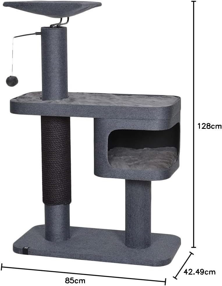 Ebi, Kratzbrett Katla 85 x 42,5 x 128 cm, Anthrazit, Katze, Anthrazit